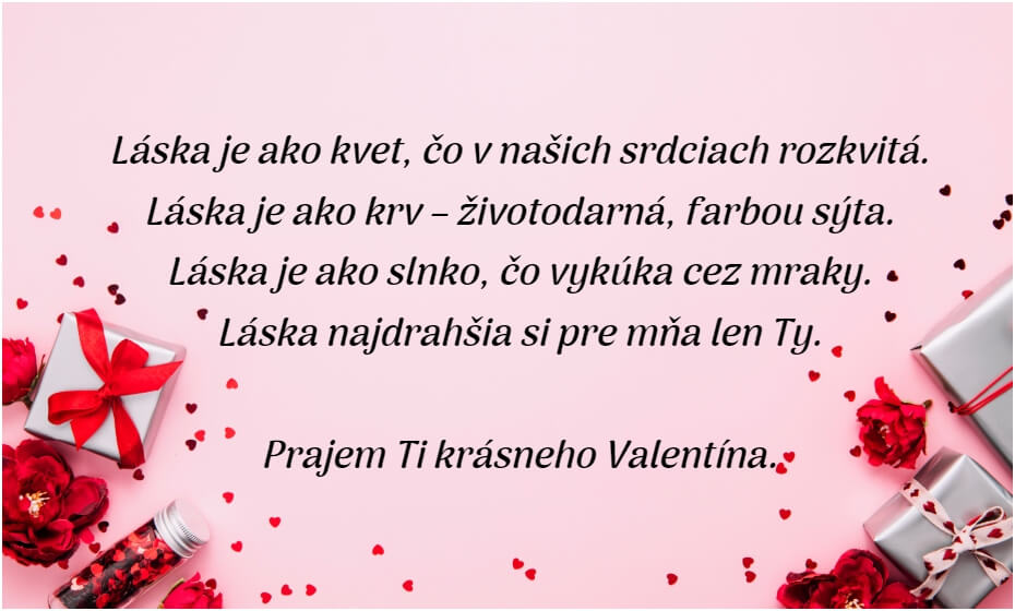 Obrázok valentínske prianie